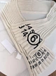 Шарф Maison Margiela Mm6 Ribbed Scarf Beige Logo - изображение 3