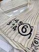 Шарф Maison Margiela Mm6 Ribbed Scarf Beige Logo - изображение 4