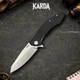 Ніж складний Karda Буйвіл J104 Black - изображение 1