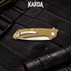 Ніж Складний Karda J011 Brown - зображення 5