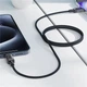 Кабель USB 2.0 Type-C M-M, 1.2 м, 60W stainless steel Black, C12-03 Acefast - зображення 6