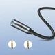 Кабель Type C - AUX Audio M/F 0.10м UGREEN AV142 Чорний - изображение 9