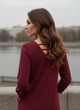 Платье InDresser XS Бордовый (IN-0206Н009Д-Bordo) - изображение 5
