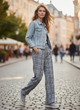 Брюки H&M 36 Комбинированный (HM-07513979-Blue) - изображение 7