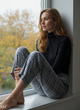 Брюки H&M 36 Комбинированный (HM-07513979-Blue) - изображение 8