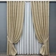 Комплект готовых штор VR-Textil Лен мрамор Pavliani ХО № 1270ш Бежевый 150х280 см 2 шт (33-0099) - изображение 2