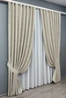 Комплект готовых штор VR-Textil Лен мрамор Pavliani ХО № 1272ш Теплый бежевый 150х280 см 2 шт (33-0101) - изображение 3