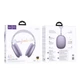 Накладні бездротові навушники Hoco W65 Comfortable модуль Bluetooth V5.4 (чіп JL7006F4) 400mAh/45 годин роботи Violet - зображення 3
