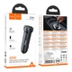 Автомобільний Зарядний Пристрій Hoco Z54A 1USB-A QC18W/1USB-C PD30W Total 48W Сiрий - изображение 2