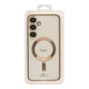 Противоударный Чехол TPU Metallic Full Camera with Magsafe для Samsung Galaxy S24 5G (S921) Gold - изображение 3