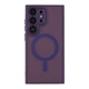 Чохол TPU+PC Magnetic Matte Camera Lens with Magsafe для Samsung Galaxy S25 Ultra 5G (S938) Dark Purple - изображение 1