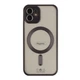 Чохол TPU Metallic Chrome Full Camera with Magsafe для iPhone 12 Chrome Black - изображение 1