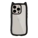 Чехол TPU+PC Cat Ears Case с кошачьими ушками для iPhone 15 Pro Black - изображение 1