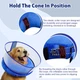Защитный надувной ошейник для собак Derby Inflatable Dog Cone with Detachable Anti-Licking Shield, Blue, M - изображение 4