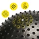 Мяч для фитнеса (фитбол) Cornix 55 см массажный Anti-Burst XR-0466 Black - изображение 10