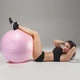 Мяч для фитнеса (фитбол) Cornix 55 см массажный Anti-Burst XR-0473 Light Pink - изображение 5