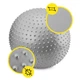 М'яч для фітнесу (фітбол) Cornix 55 см масажний Anti-Burst XR-0471 Silver - зображення 5