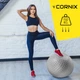 М'яч для фітнесу (фітбол) Cornix 55 см масажний Anti-Burst XR-0471 Silver - зображення 10