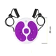 Диск здоровья для талии Cornix Twisting Waist Disc с эспандерами XR-0449 White/Violet - изображение 8
