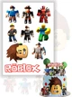 Декор на торт Роблокс Roblox вафельная бумага для торта съедобная печать на вафельной бумаге пищевая вафельная картинка А4 25032642012 - изображение 1