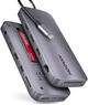 Хаб концентратор Axagon USB-C 10 Гбит/с GEN2COMBO 12-в-1 PD 100W Серый (HMC-12GM2) - изображение 1