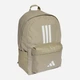 Рюкзак спортивный тканевый 27 л вмещает формат А4 Adidas Classic Back-To-School 3-Stripes Backpack KE5638 Коричневый (4068805245237) - изображение 3