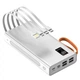 Зовнішній акумулятор повербанк power bank УМБ батарея Power Way QS30S 30000mAh |4USB/Type-C/Lightning, 22.5W/3A, PD/QC, Ліхтарик| White - зображення 10