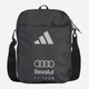 Спортивная сумка планшет через плечо маленькая Adidas Audi Formula One Team Dna Organizer Bag KF8473 Черная (4068819018544) - изображение 1