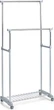 Stojak na ubrania Zeller 2 poziomowy Srebrny (4003368171517) - obraz 1
