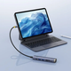 USB-хаб Baseus UltraJoy Series 7-Port HUB AIR Space Grey (Type-C to HDMI4K@60Hz*1+USB3.0*2+PD*1+SD/TF3.0*1+3.5mm*1) (B00052803811-02) - зображення 10