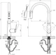 Смеситель кухонный Kroner Element 211569-3801 с подключением к фильтру - изображение 11