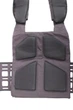 Плитоноска Plate Carrier Light Відкритого типу панель Molle uaBronik Чорна - зображення 7