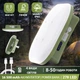 USB LED Лампа Фонарь Светильник Павербанк 16500 mAh Villini V-0020N Синий Аккумуляторный Кемпинговый Туристический Аварийный Беспроводной на Батарее Походный Ночник 768345 - изображение 1