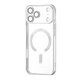 Чехол Ductil Metallic Edge with MagSafe (Protected Camera & Lens) iPhone 17 Pro Max Silver - изображение 1