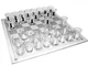 Шахи зі стопками No Brand Shot Glass Chess 32 шт Прозорий (2104619087) - зображення 7