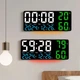 Часы Deepfox GH-9002 LED цифровые электронные настенные/настольные Будильник Дата Температура Влажность 35х15см разноцветный/чёрный - изображение 13