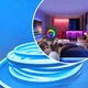 Розумна неонова стрічка RGB 5м Neon Strip Bluetooth з пультом та керуванням з телефону - зображення 8