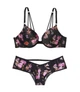 Комплект білизни Very Sexy Victoria’s Secret Black Floral Push-up Чорний 32DD-S - зображення 1