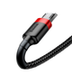 Кабель USB MicroUSB BASEUS CAMKLF-B91 Cafule 2,4A 1м червоний/чорний - изображение 2