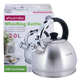 Чайник 2л зі свистком з бакеліт.ручкою (ручка:чорний) 0694BN KAMILLE - зображення 1