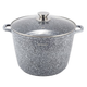 Каструля литий алюміній 10л 28*20см скляна кришка а/п Snow Marble 100504 Ofenbach - изображение 3