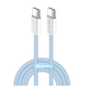 Кабель USB PD Type-C/Type-C ColorWay CW-CBPDCC061-BL 3,0A 60W 1м синій - изображение 1