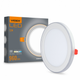 LED Світильник врізний 12W+4W 5000+2700К з декоративною підсвіткою VL-DL4R-1252 Videx - изображение 1
