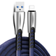 Кабель USB Lightning ColorWay CW-CBUL010-BL 2,4A 1м синій - изображение 3