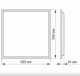 LED Панель 60W 6000К матова VL-Pb606W Videx - изображение 2