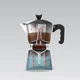 Кавоварка гейзерна 150мл (3 порції) алюмінієва MR-1666-3-BLACK Espresso Moka Maestro - изображение 4