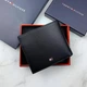 Чоловічий гаманець TOMMY HILFIGER натуральна шкіра із монетницею чорний 11×10 см (LUX1020) - изображение 1