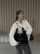 Сумка жіноча Chanel шкіряна 1 відділення бокові кишені на магнітах шнурок чорна 33×26×15 см (Premium-A132) - зображення 3
