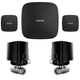 Комплект антипотоп 1/2" Ajax Hub 2, 2 крана Ajax WaterStop, 2 датчика протечки Ajax LeaksProtect (Black) - изображение 1