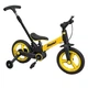 Детский двухколесный велосипед Maraton PUSH SPORT M10 10" широкие колеса регулируемое сиденье крепкая рама для детей - желтый - изображение 1